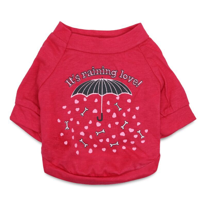 Camiseta estampada para perros pequeños