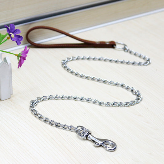 Heavy Duty Chain Dog Leash | Strong Metal