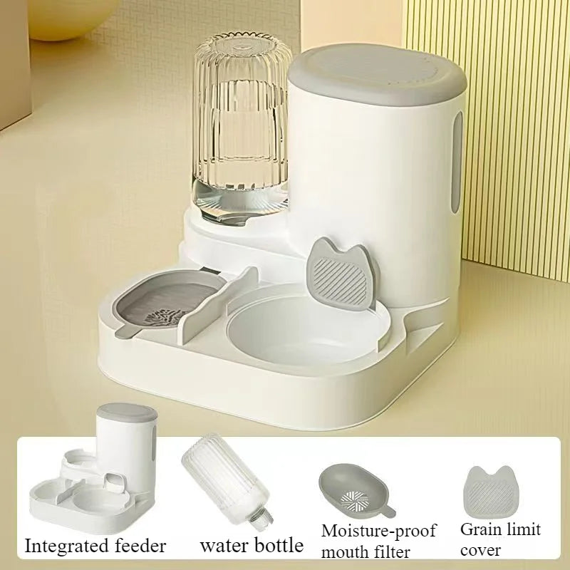 2-in-1 Pet Feeder & Water Dispenser