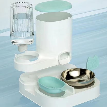 2-in-1 Pet Feeder & Water Dispenser