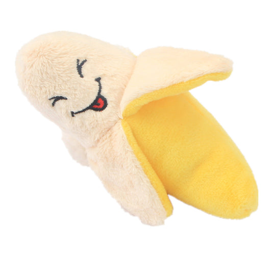 Plush Dog Toy | Squeaky Fruit & Fun Shapes