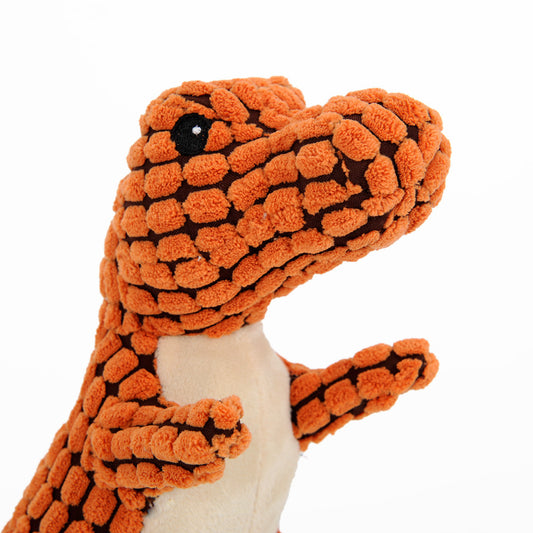 Squeaky Dinosaur Dog Toy | Plush & Durable