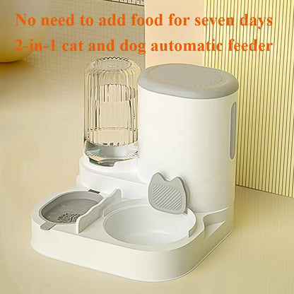 2-in-1 Pet Feeder & Water Dispenser