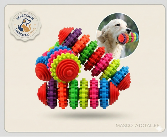 Colorful swivel pet toy dog molar