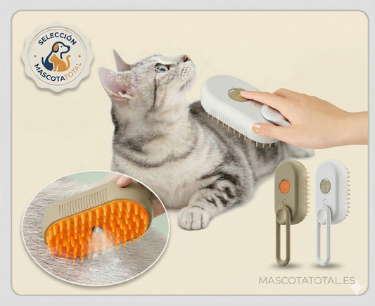 Cepillo de vapor 3 en 1 para mascotas