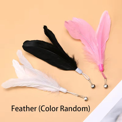 Interactive Cat Toy Wand with Suction Cup