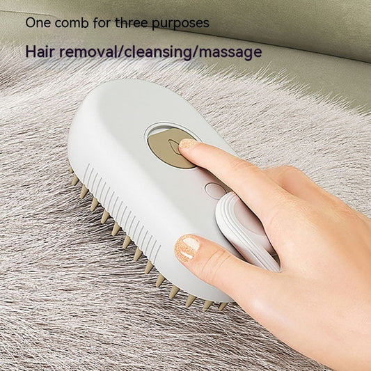 3-in-1 Steam Pet Brush | Deshedding & Detangling